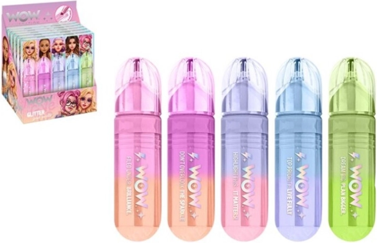 Set glitter-markeerstiften WOW Generation – pastel, 5 stuks