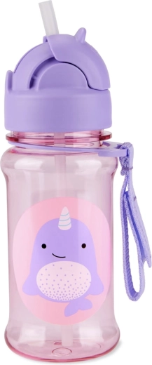 Skip Hop Zoo Tritan-fles met rietje Narwal 355 ml