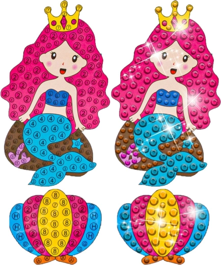 Sprankelende stickers met oceaan- en zeemeerminnenmotieven