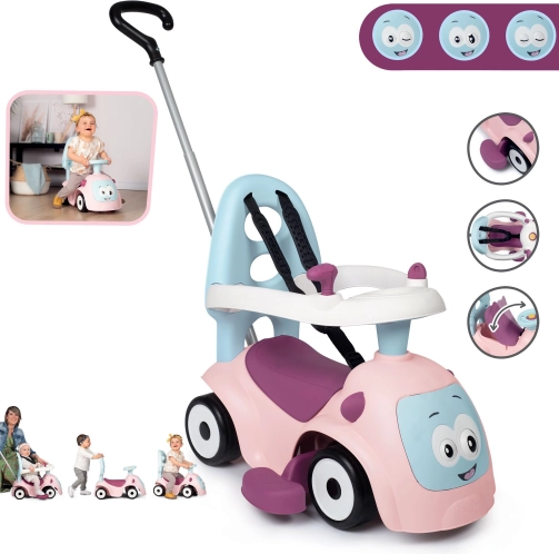 Loopauto SMOBY Maestro 3in1 Roze