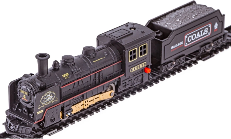 Geluiden en licht zoals bij een echte locomotief