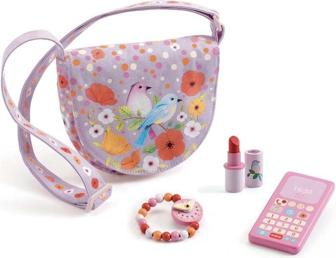 DJECO handtas met accessoires Bloemen