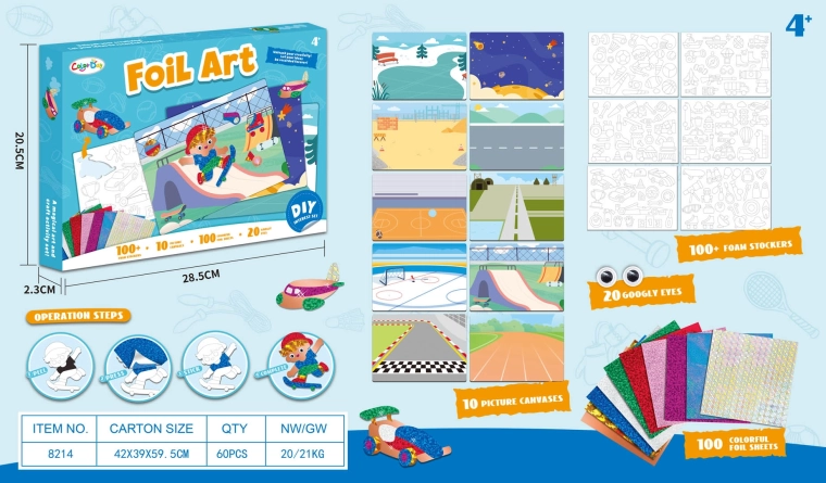 Creatieve set met schuimstickers – editie Hobby