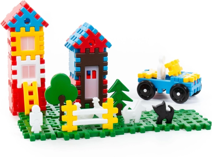 Een grote stad uit één set