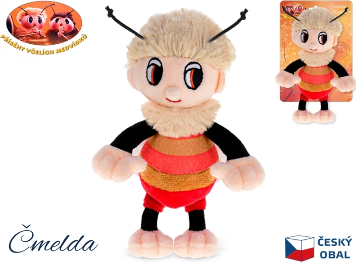 Pluchen knuffel Hommel – Verhalen van de Bijenbeertjes, 15 cm