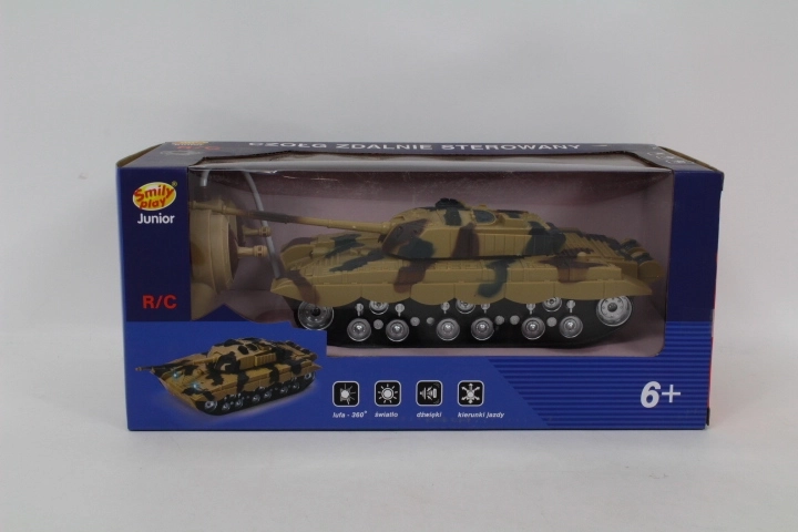 SmilyPlay op afstand bestuurbare tank met oplader