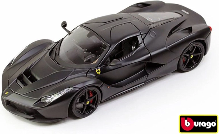 Bburago Ferrari LaFerrari mat zwart 1:18
