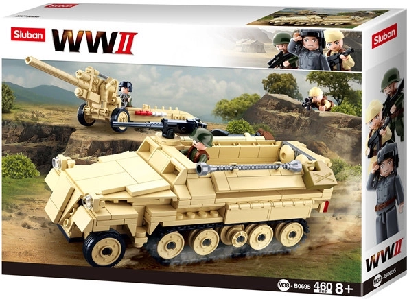 SLUBAN Duitse halftrack-trekker – bouwset uit de Tweede Wereldoorlog