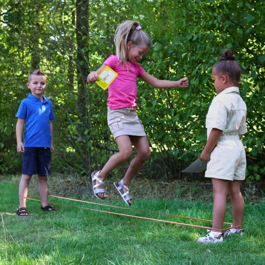 Glinsterend elastisch springelastiek voor actief spel
