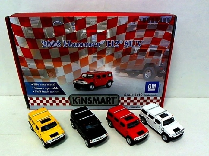 Metalen Hummer automodel 1:40 met openslaande deuren