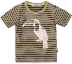 Dirkje kinder T-shirt met korte mouwen Tropical toucan do it groen