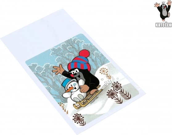 Cadeauzakje Mol kerst 21 × 40 × 8,5 cm