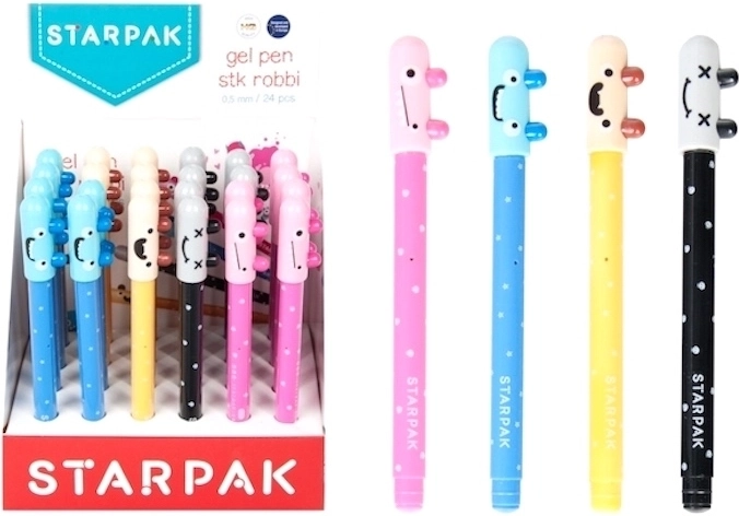 Starpak gelpen met monstertje