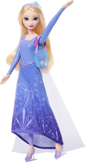 Elsa-pop op schaatsen met een beweegbaar lichaam