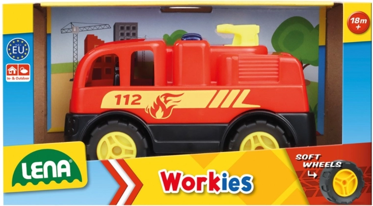 LENA Workies brandweerwagen 12 cm