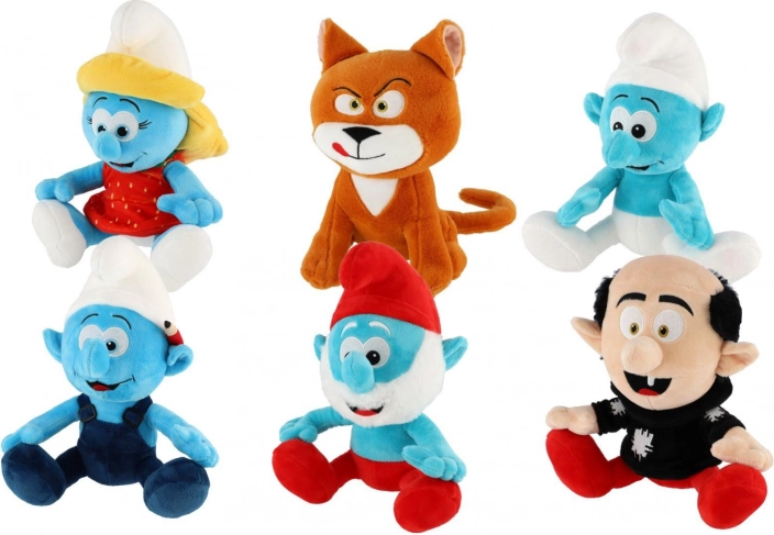 pluche Smurfen-figuren 25–30 cm, mix soorten