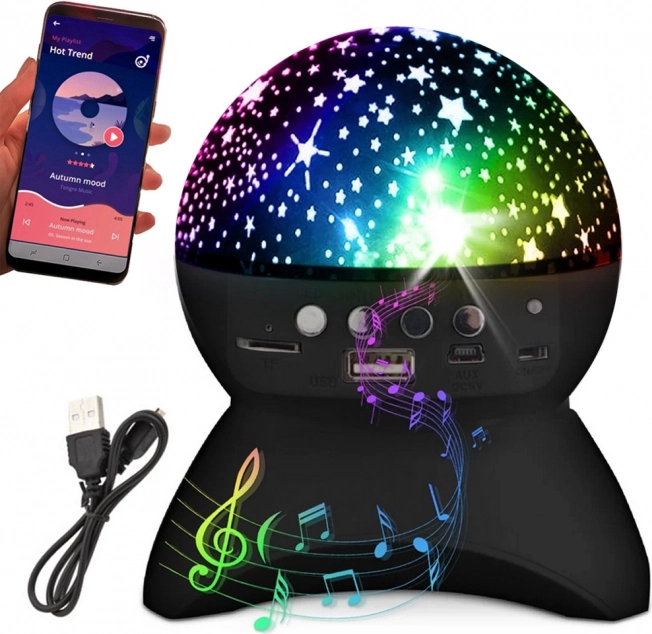 Sterrenprojector nachtlampje met Bluetooth-luidspreker