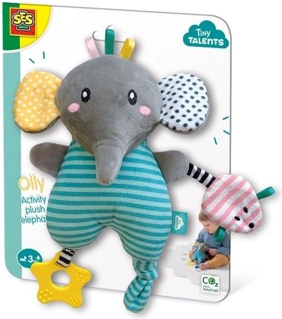 SES Olly actieve pluchen olifant