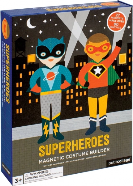 Petit Collage magnetische verkleedset – superhelden