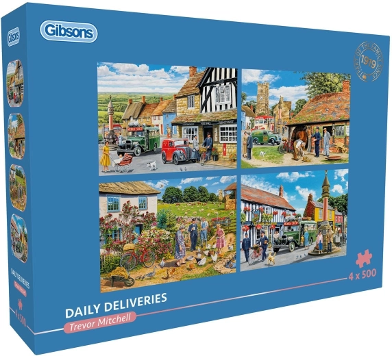 Gibsons puzzel dagelijkse leveringen 4×500 stukjes