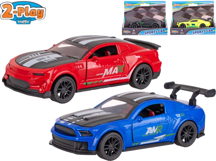 2-Play Traffic sportauto met terugtrekmotor 11,5 cm