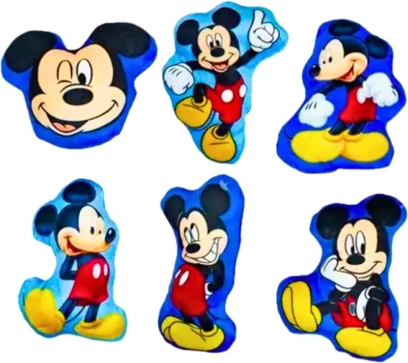 Pluchen kussentje Mickey Mouse 15 cm (assort) - 1 stuk