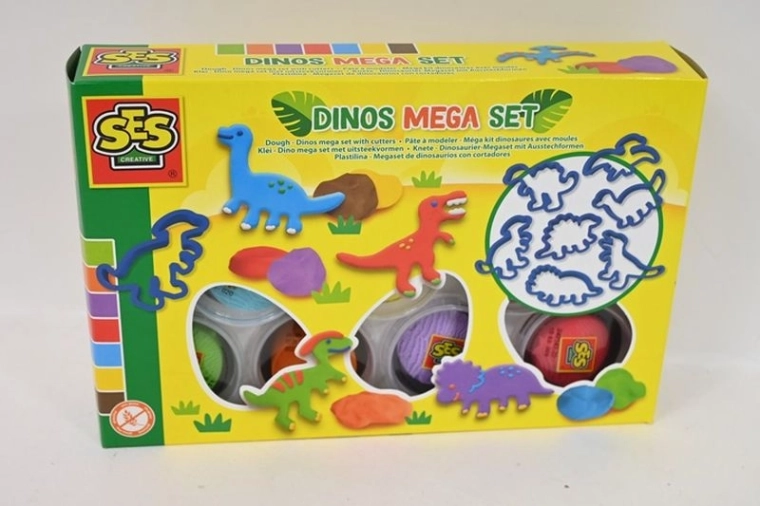 SES Creative megaset boetseerklei dino - 1 stuk