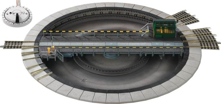Fleischmann elektrische draaischijf met schakelaar 310 mm
