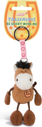 NICI sleutelhanger bruin paardje Talisminis 7 cm