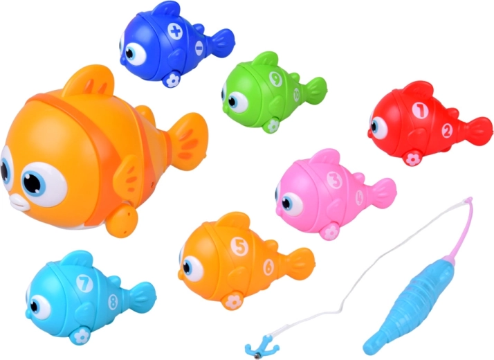 Bewegende, lichtgevende en muziek spelende grote vis