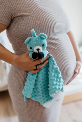 Kalmerende minky met 3D-stipjes