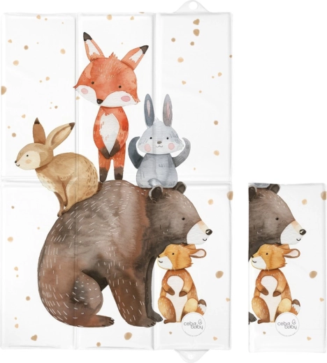 Ceba Baby reisverschoonmatje Basic Forest Friends 60 × 40 cm