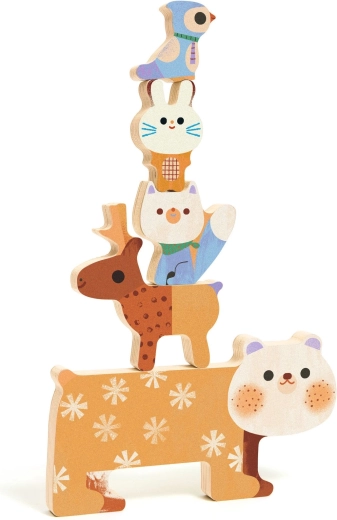 Balancerend stapelen van diertjes