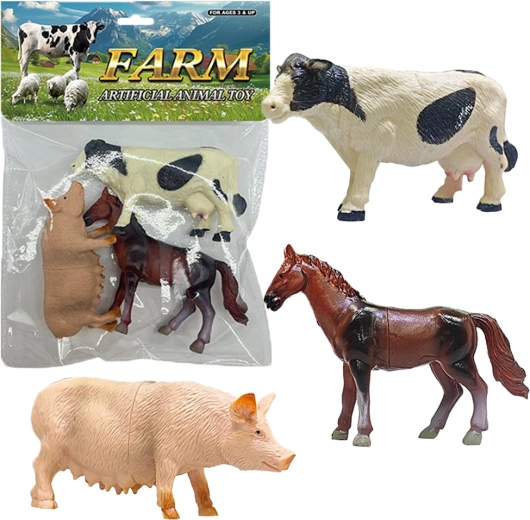 Set boerderijdierfiguren (3 stuks)