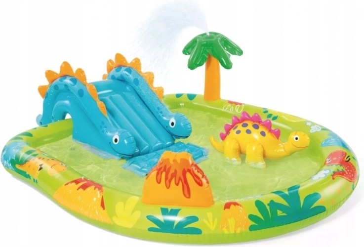 Opblaasbaar dinosaurus-speelcentrum