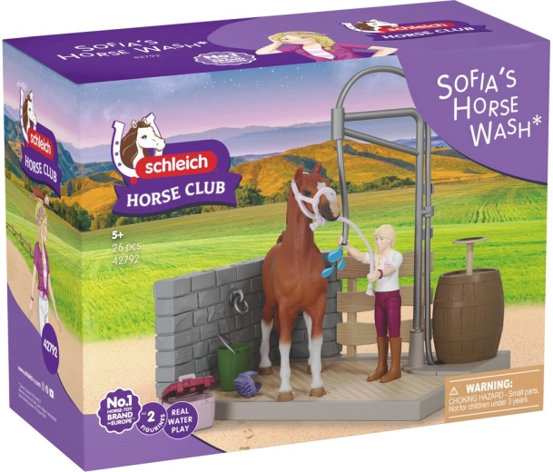 Wasbox voor paarden Sofie SCHLEICH Horse Club met functionele douche