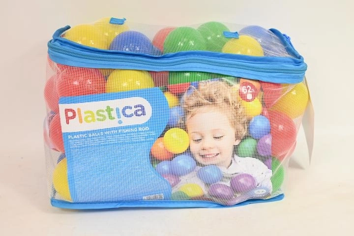 Woodyland plastic balletjes met hengel – set van 62 stuks