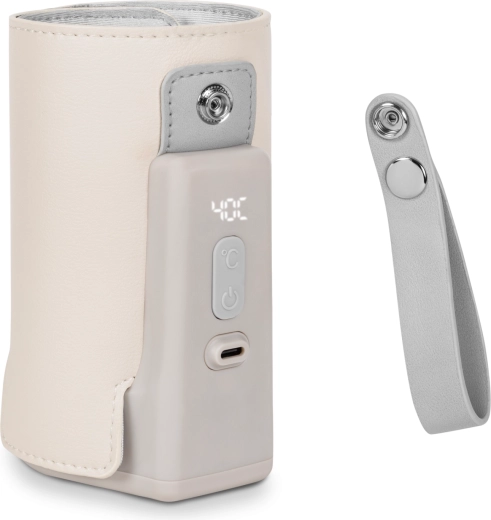 Draadloze flessenwarmer LIONELO Thermup Go Plus Beige Sand