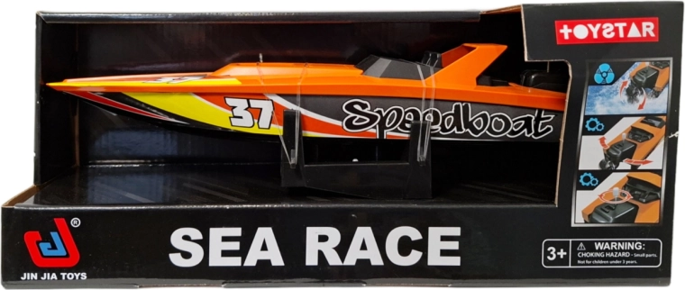 Ophaalbare racemotorboot – oranje