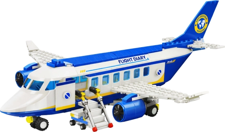 Twee modellen uit één set: vliegtuig of robot