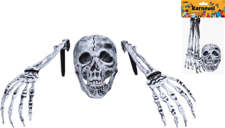 Halloween-decoratie – skelet (handen en hoofd)