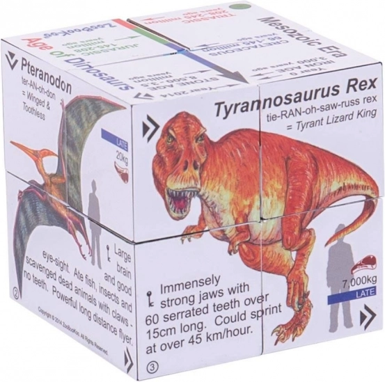 Zoobookoo educatieve kubus Dinosaurussen
