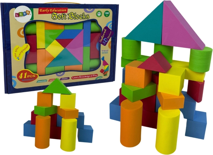 Foam bouwblokken voor kinderen – 41 stuks