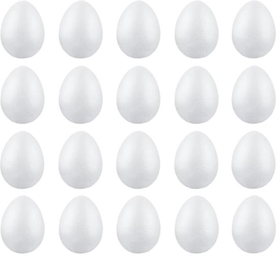 Piepschuim paaseitjes 2,5 cm (20 stuks)