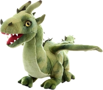 Pluchen draak groen 36 cm eco‑friendly