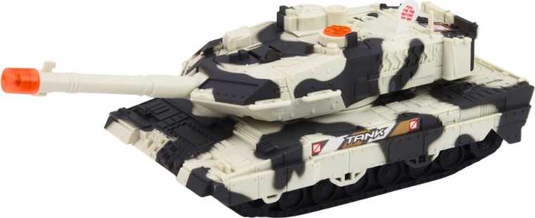 Tank met licht, geluid en draaibare toren