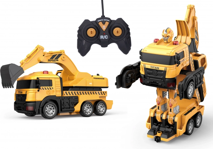 RC autorobot – transformerende graafmachine 29 cm