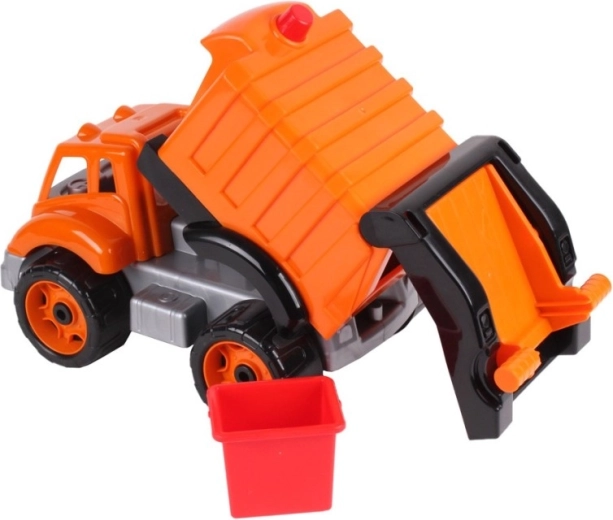 Vuilniswagen – kunststof vuilnisauto met container