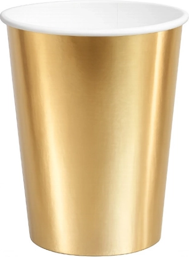 Gouden papieren bekers