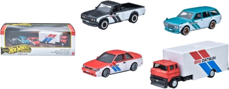 Hot Wheels premium set van 4 auto’s BRE Datsun